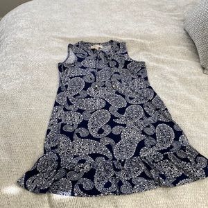 Michael Kors pull on paisley  sleeveless dress size M